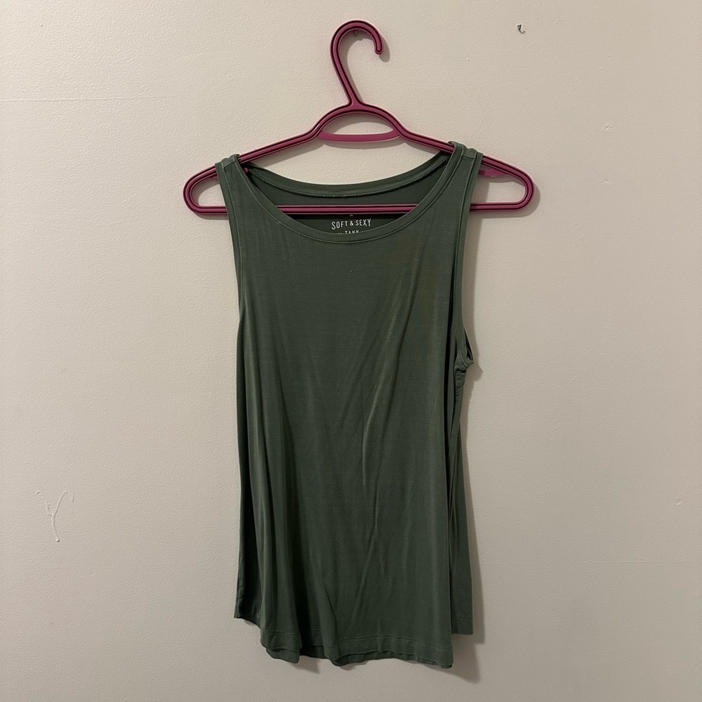 S American Eagle Outfitters Green Tank Top